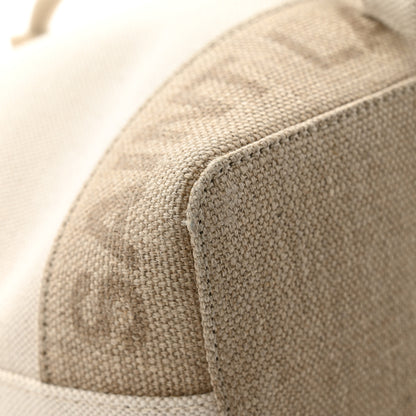 Saint Laurent Canvas Mini Chevron Bucket Bag Grigio 12 of 14