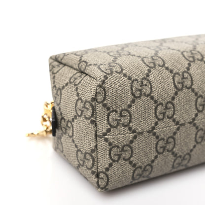 Gucci Soft GG Supreme Monogram Calfskin Medium Ophidia Cosmetic Case Beige Ebony New Acero 9 of 10