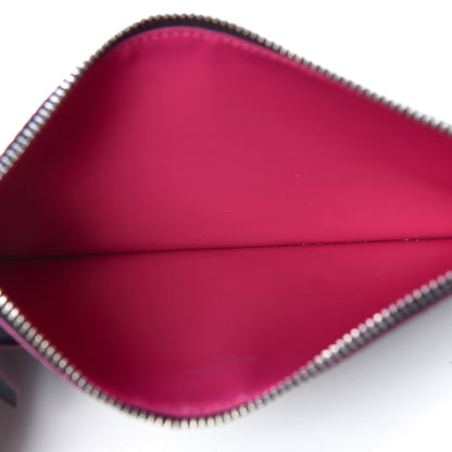 Louis Vuitton Epi Felicie Chain Wallet Zippered Insert Black Hot Pink 5 of 7