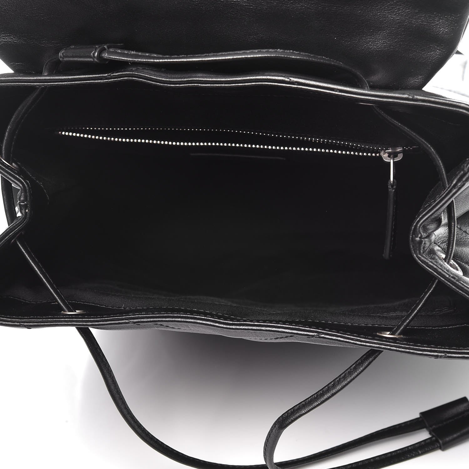 Saint Laurent Calfskin Y Quilted Monogram Medium Loulou Backpack Black 5 of 9