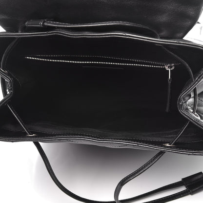 Saint Laurent Calfskin Y Quilted Monogram Medium Loulou Backpack Black 5 of 9