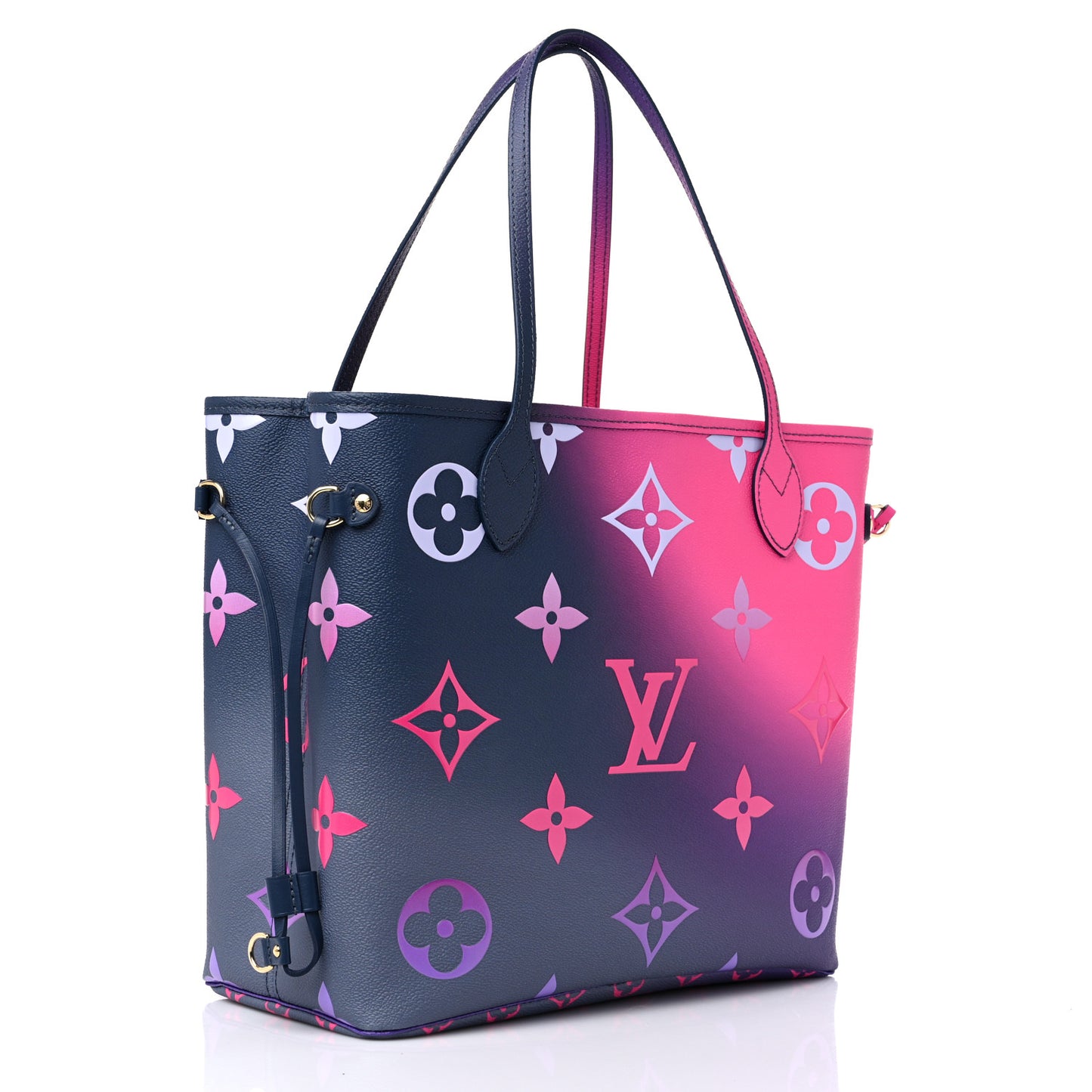 Monogram Giant Spring In The City Neverfull MM Midnight Fuchsia