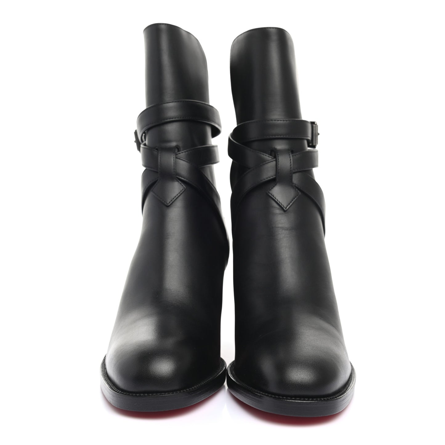 Calfskin Karistrap 70 Ankle Boots 39.5 Black