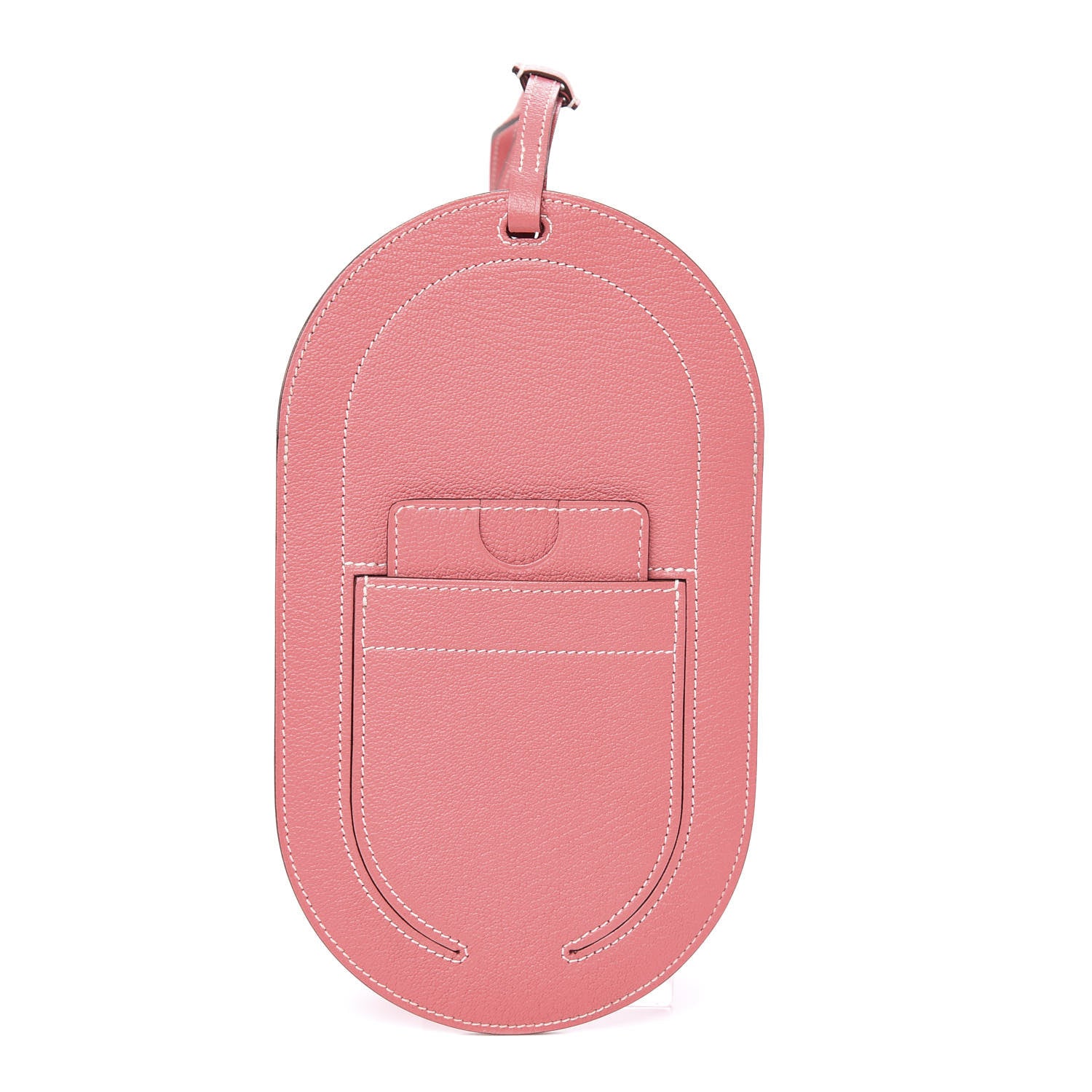 Hermes Chevre Mysore Verso In-The-Loop Phone To Go GM Case Rose Lipstick Brique 1 of 8