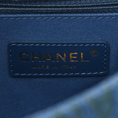 Chanel Denim Quilted Mini Denim Mood Rectangular Flap Blue Multicolor 6 of 10