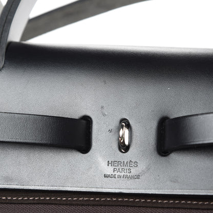 Hermes Toile Vache Hunter Herbag Zip 31 PM Black Ebene 12 of 15
