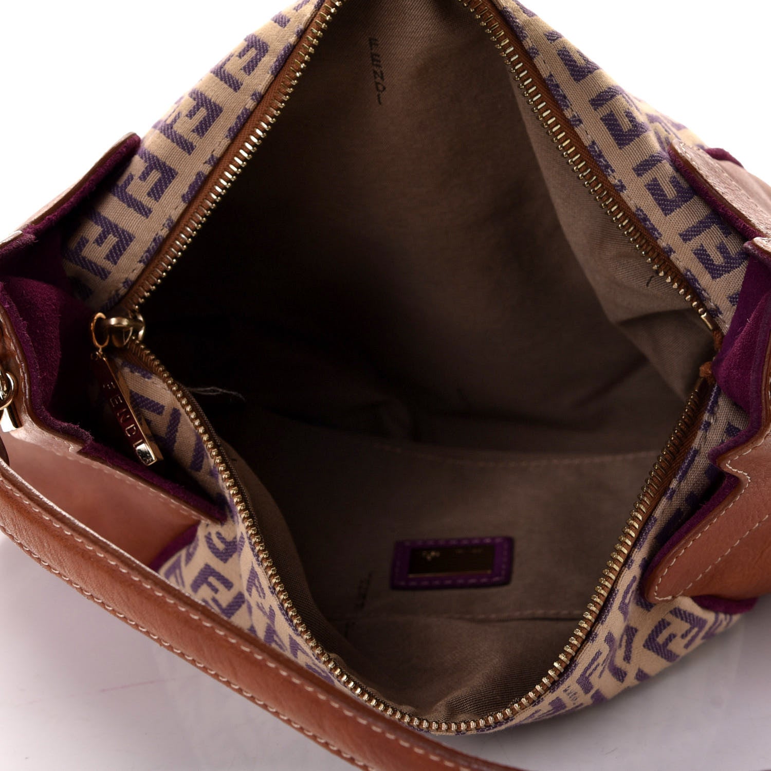 Fendi Zucchino Hobo Brown 4 of 8