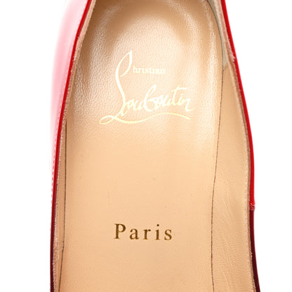 Christian Louboutin Patent Degrade New Very Prive 120 Pumps 37 Black Red 7 of 7