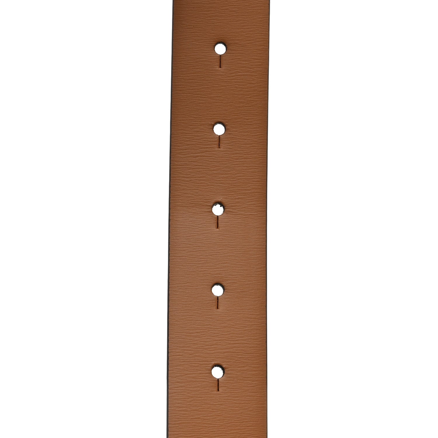 Valentino Garavani Glossy Calfskin 40mm VLogo Reversible Belt 85 34 Saddle Brown Yellow 6 of 6