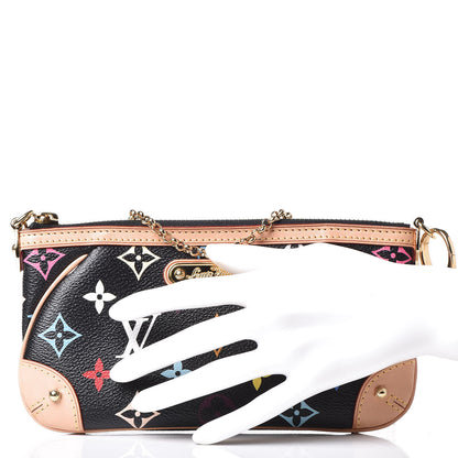 Louis Vuitton Monogram Multicolor Pochette Milla MM Black 2 of 7