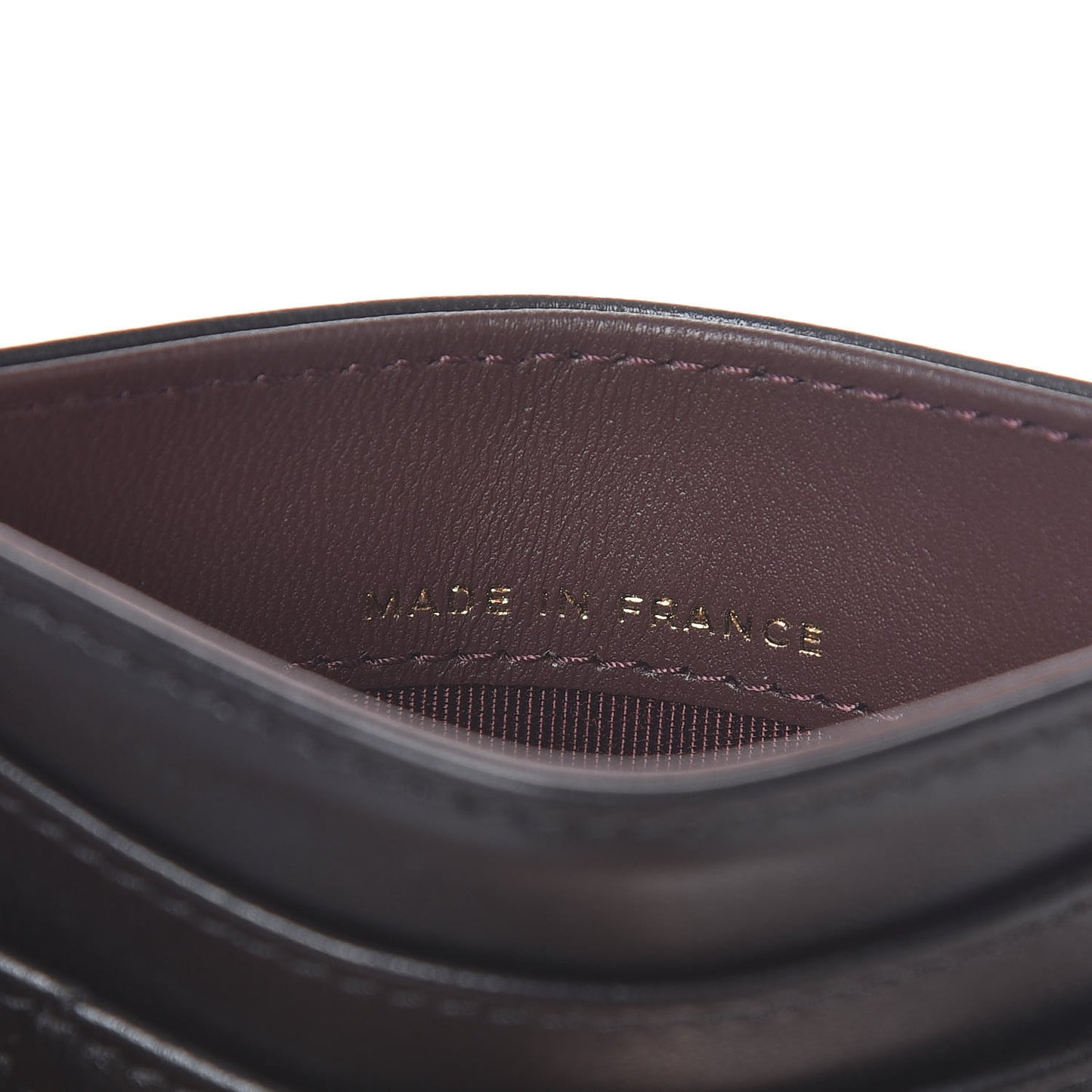 Lambskin Quilted Card Holder Black