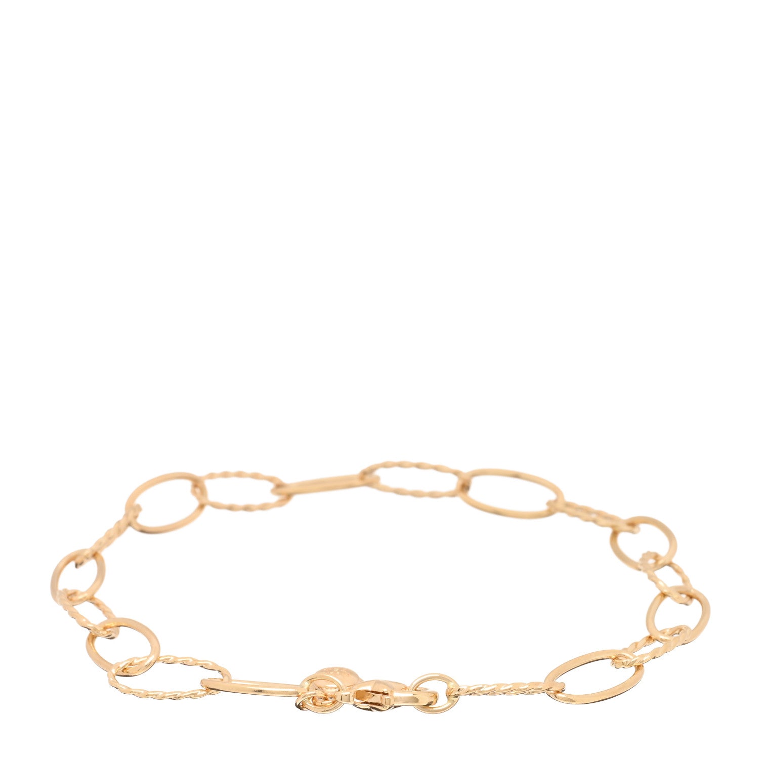 David Yurman 18K Yellow Gold Oval Link Bracelet 2 of 3
