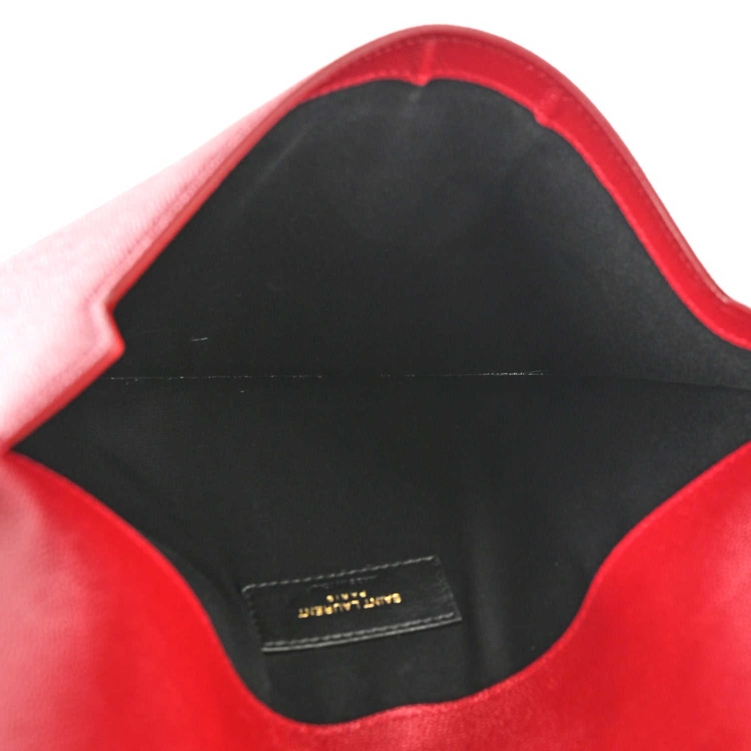 Saint Laurent Grain De Poudre Uptown Pouch Red 5 of 6