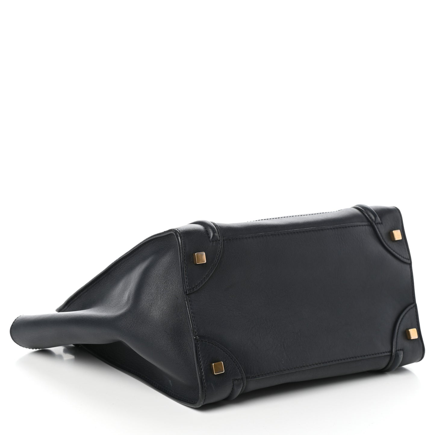 Smooth Calfskin Mini Luggage Navy Blue