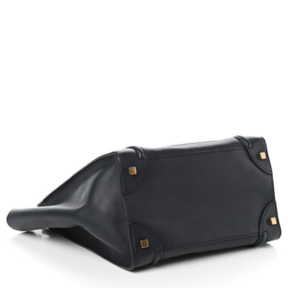Celine Smooth Calfskin Mini Luggage Navy Blue 4 of 10