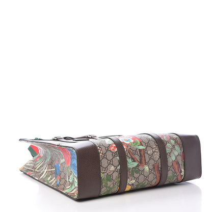 Gucci GG Supreme Monogram Tian Web Vertical Tote Beige Multicolor New Acero 4 of 14