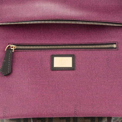 Fendi Zucca Spalmati Medium Roll Tote Tobacco Fuxia 6 of 8
