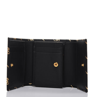 Gucci Calfskin Diagonal GG Wallet Black Gold 5 of 13