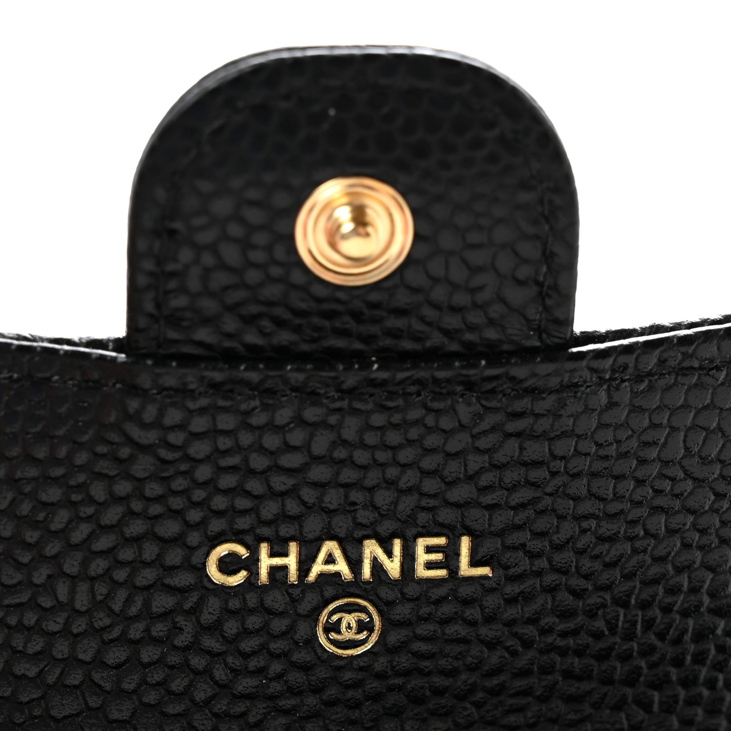 Chanel Caviar Quilted Flap Card Holder Wallet Black 6 of 9