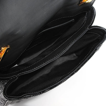 Versace Patent Micro Vanitas Shoulder Bag Black 5 of 7