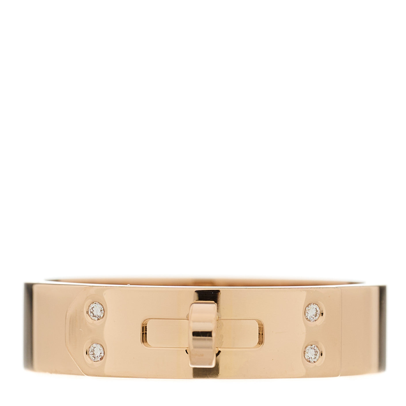 18K Rose Gold Diamond PM Kelly Ring 55 7.25