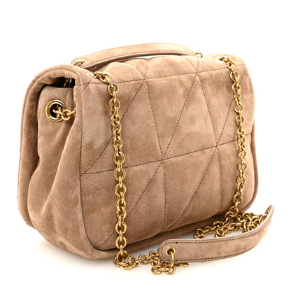 Saint Laurent Suede Matelasse Monogram Mini Jamie 4.3 Whisper Pink 3 of 9