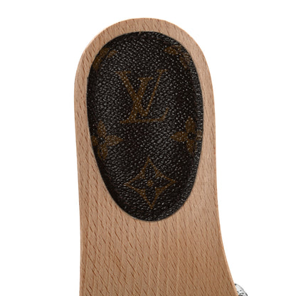 Louis Vuitton Calfskin Monogram Cottage Mules 39.5 Black 7 of 8