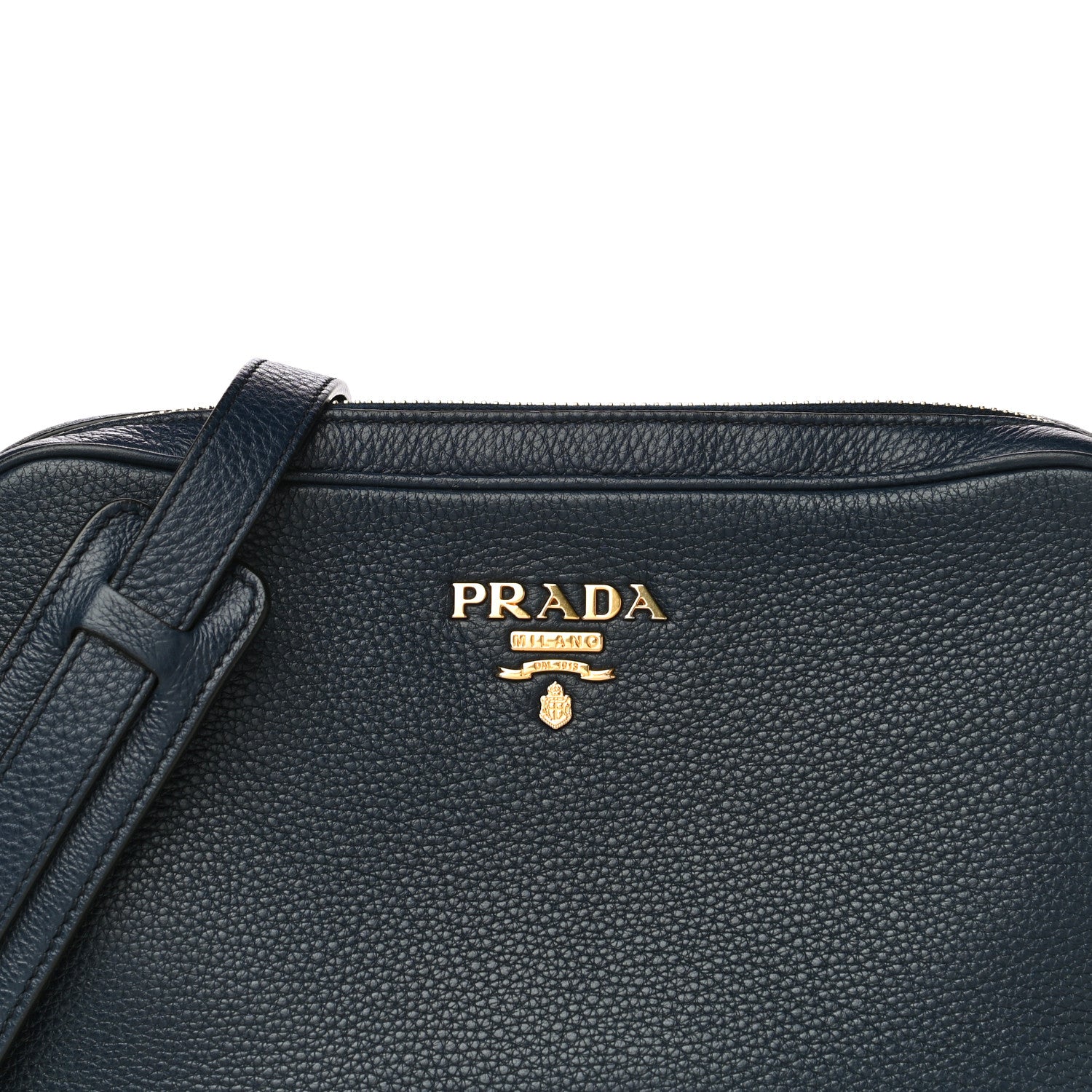 Prada Vitello Phenix Camera Bag Baltico 7 of 9