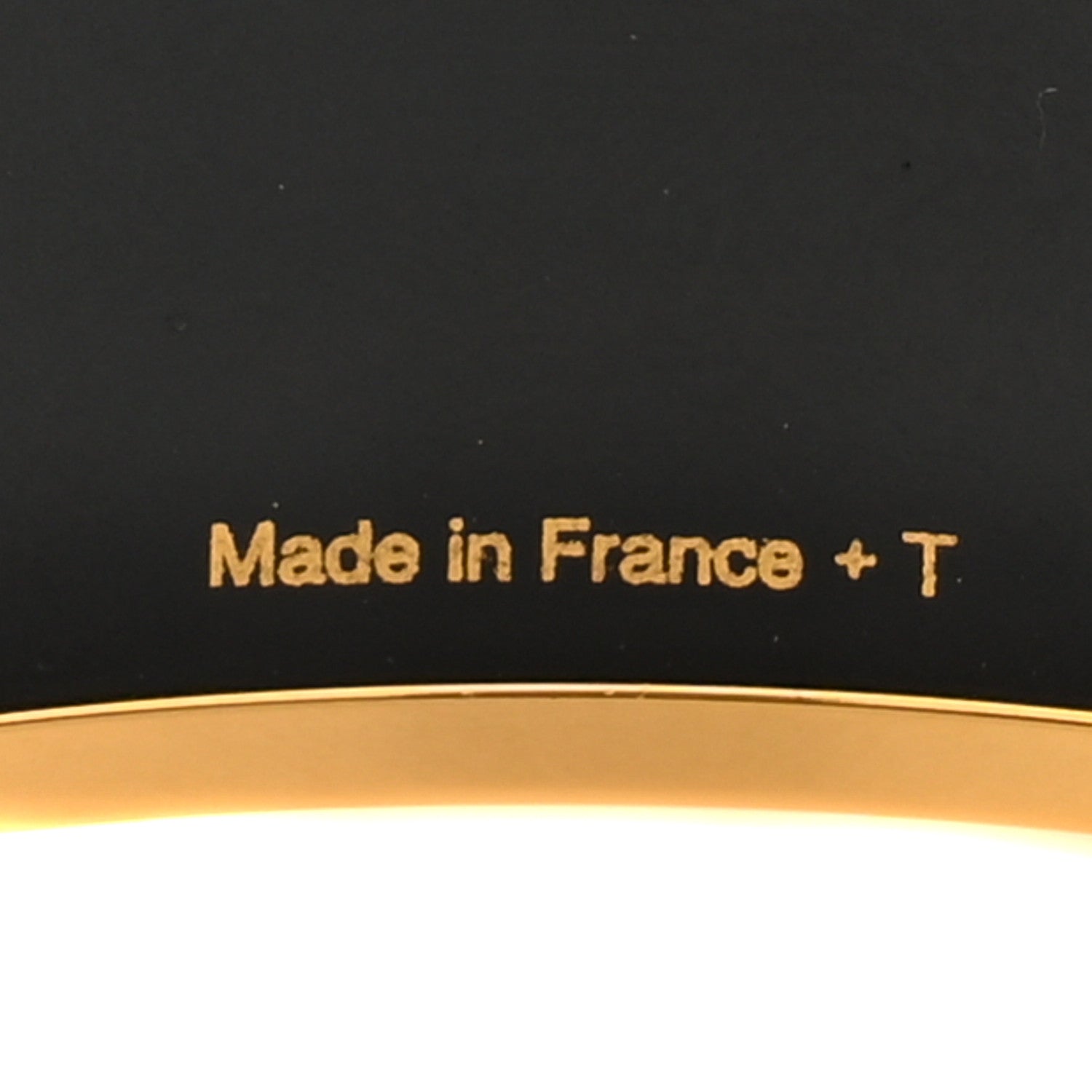 Hermes Enamel Printed Wide Grand Apparat Bracelet 65 Black 5 of 5