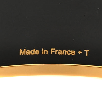 Hermes Enamel Printed Wide Grand Apparat Bracelet 65 Black 5 of 5