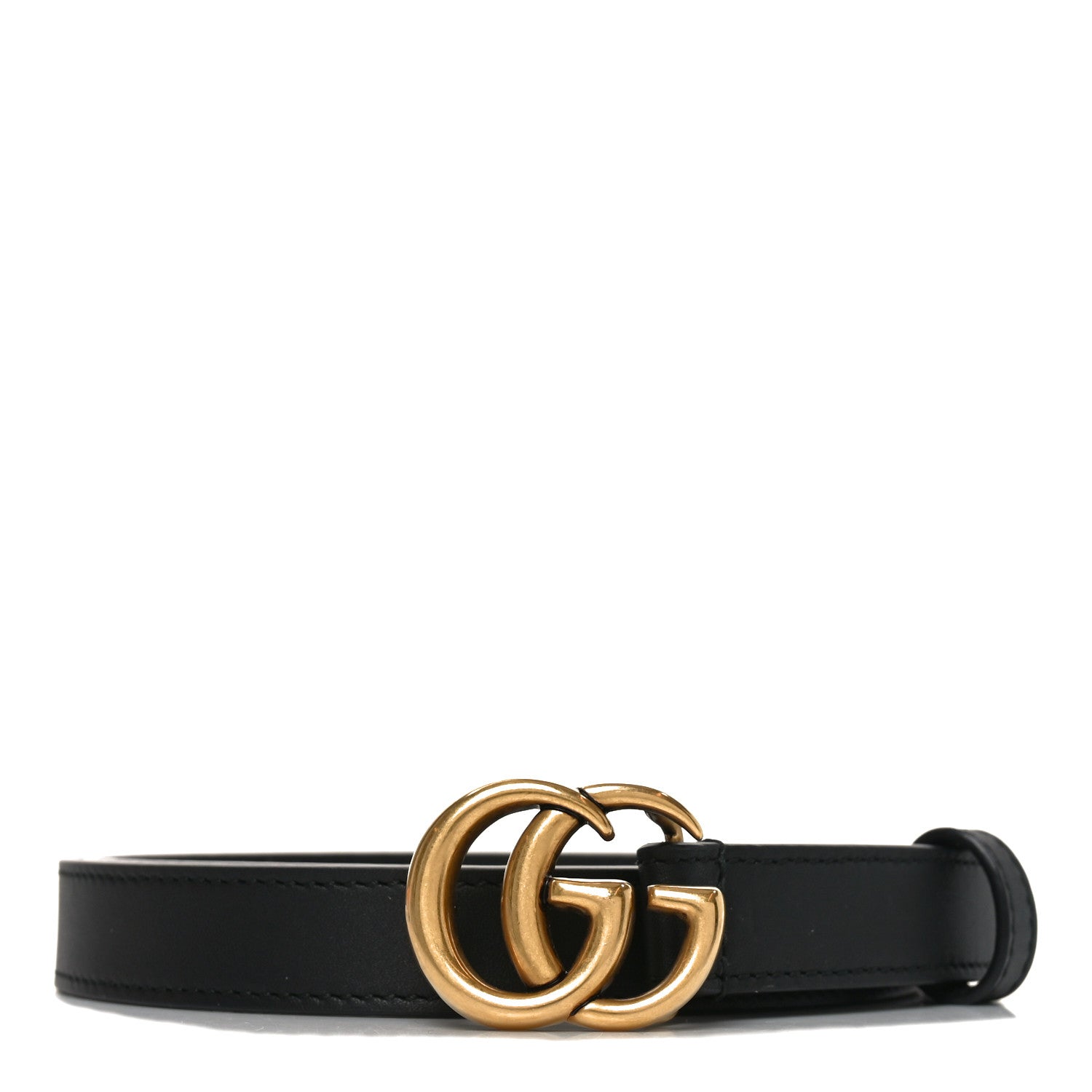 Gucci Calfskin Double G 20mm Belt 75 30 Black 1 of 4