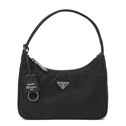 Prada Tessuto Nylon Mini Re-Edition 2000 Bag Black 1 of 9