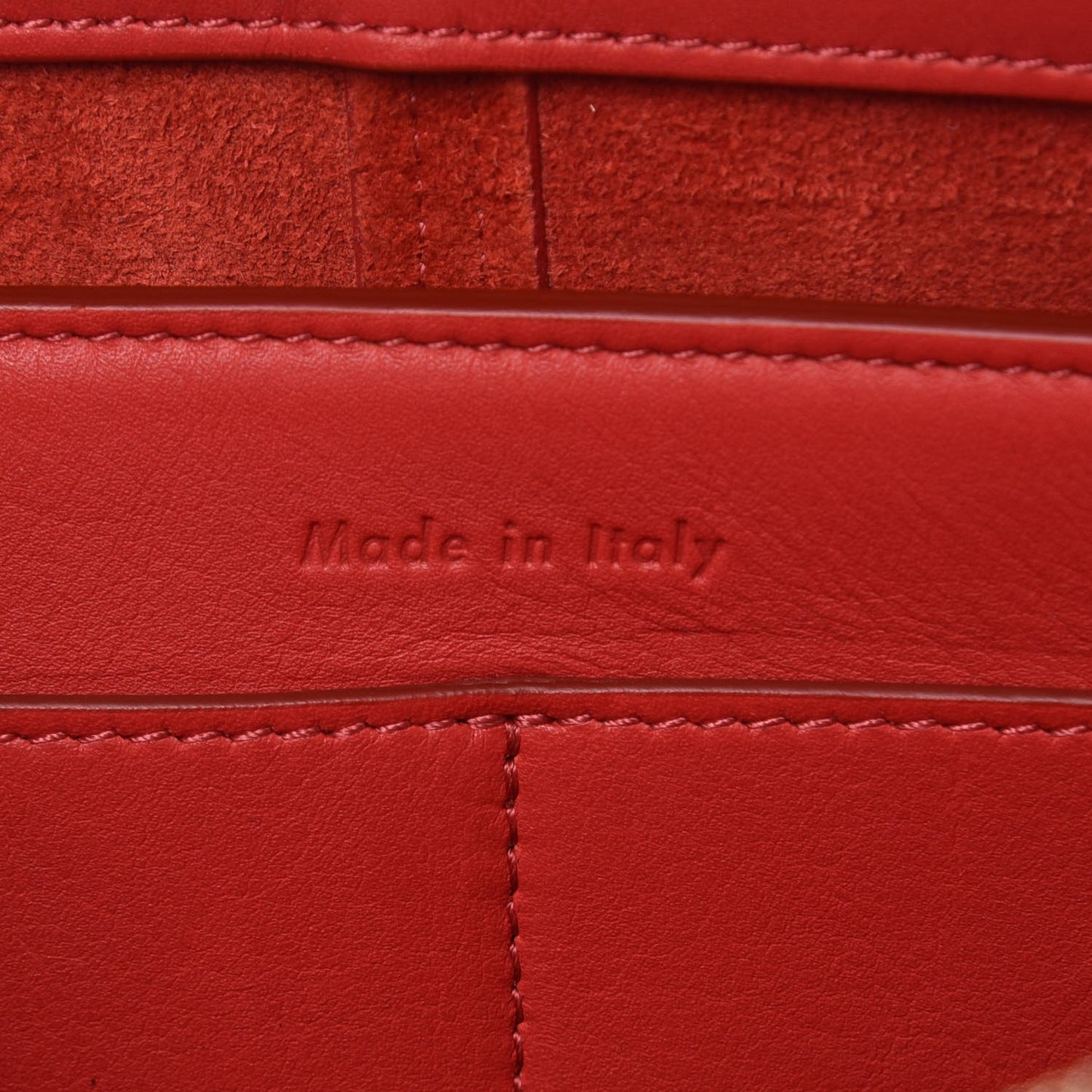 Supple Natural Calfskin Tri-Fold Clutch Coquelicot