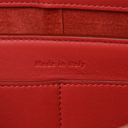 Celine Supple Natural Calfskin Tri-Fold Clutch Coquelicot 6 of 6