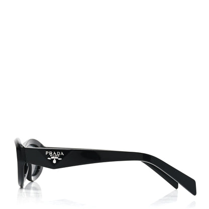 Prada Acetate Oval Sunglasses SPR 26Z Black 3 of 7