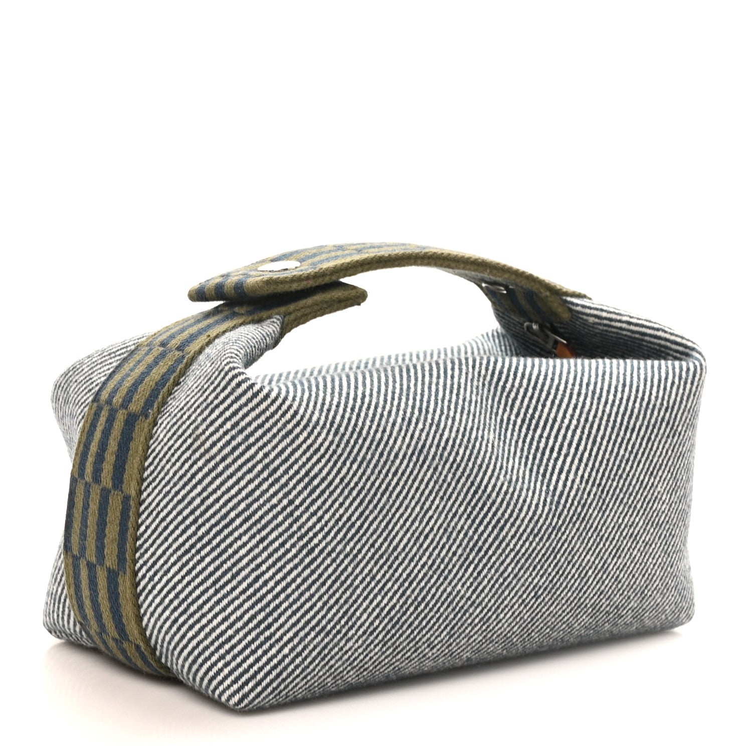 Hermes Wool Small Bride-A-Brac H Natte Pouch Bleu Abysse 3 of 7