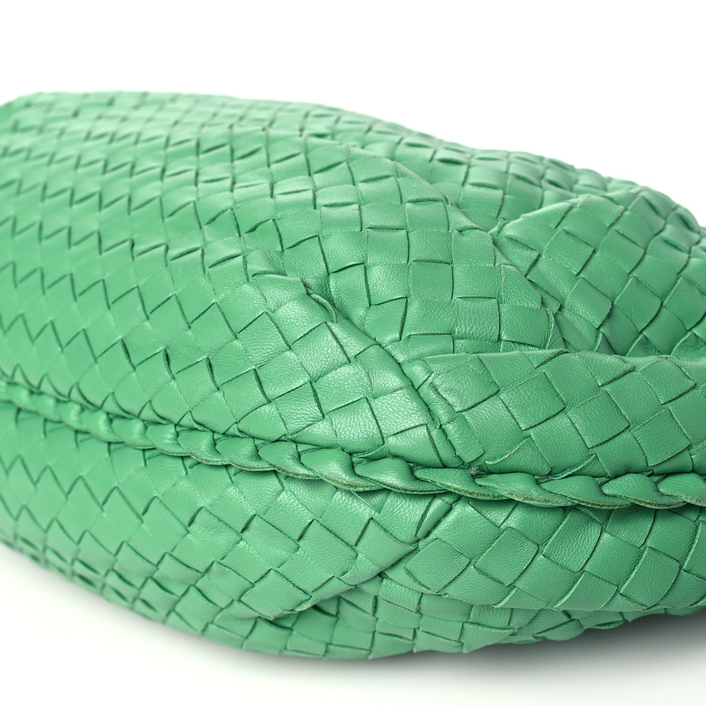Nappa Intrecciato Medium Belly Veneta Hobo Green