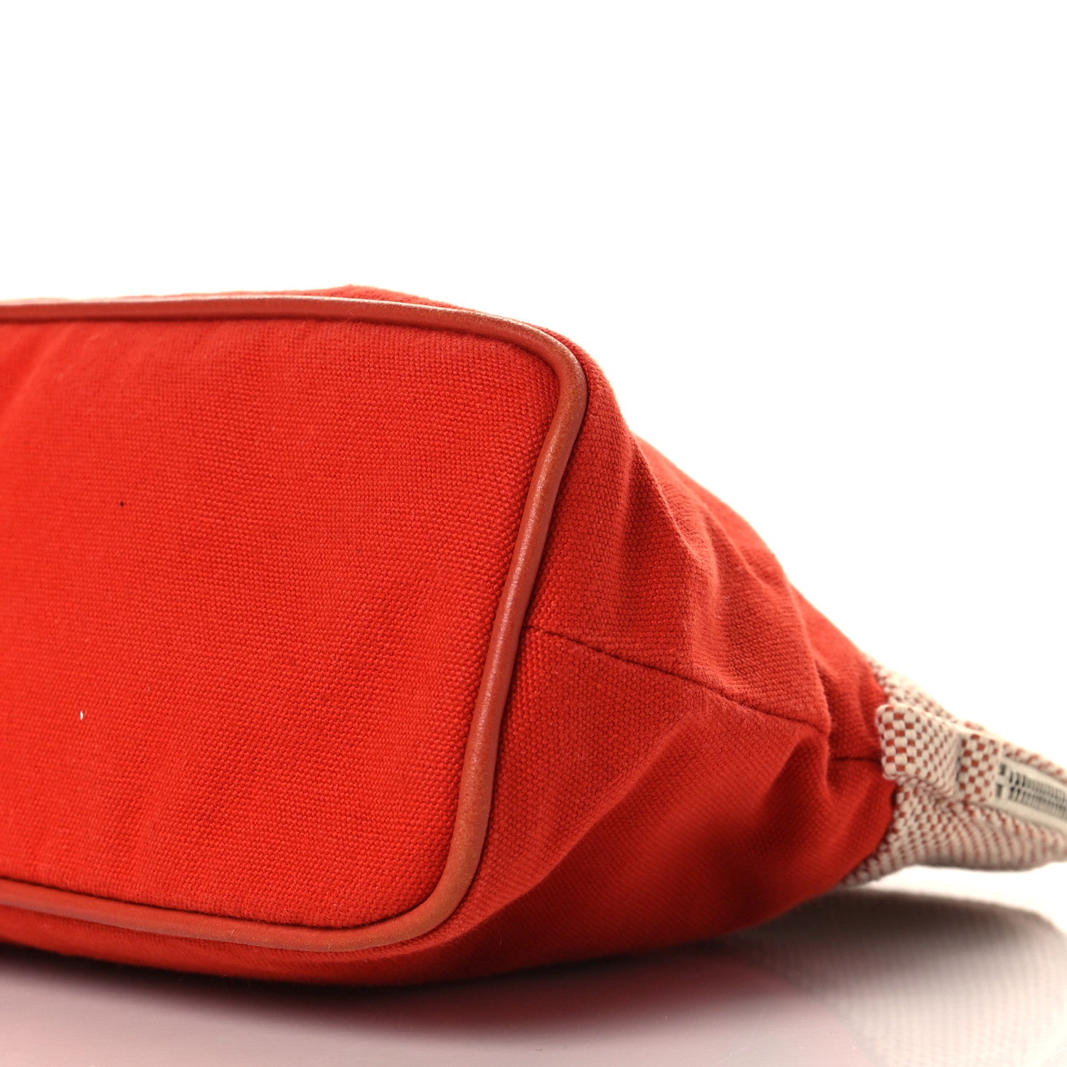 Hermes Canvas Bolide Samarcande Toiletry Case MM Terracotta 9 of 9