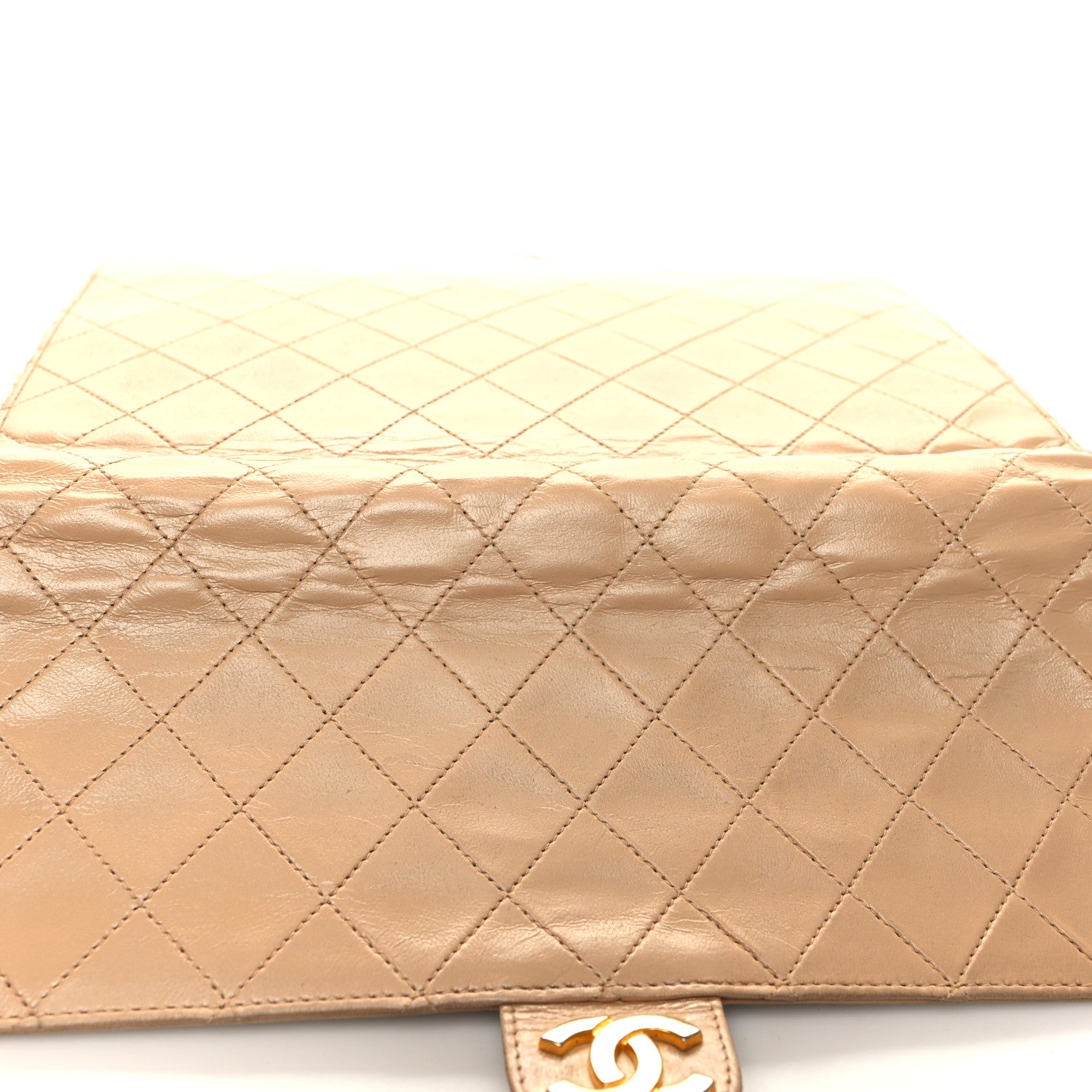 Chanel Lambskin Quilted Small Single Flap Beige Clair 14 of 14