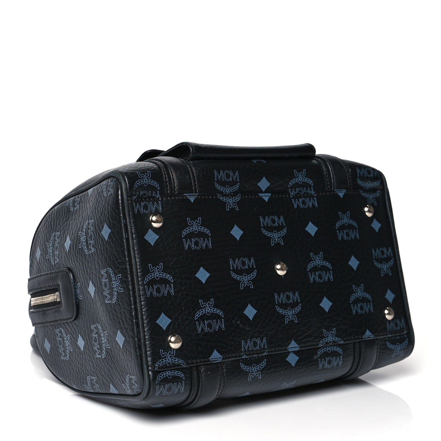 MCM Visetos Boston Bag Black 4 of 13