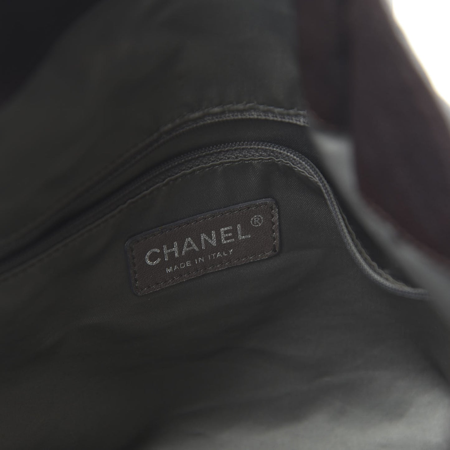 Glazed Caviar Large Pocket In The City Tote Brown