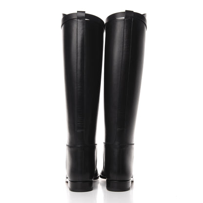 Hermes Box Kelly Jumping Boots 39 Black 6 of 8