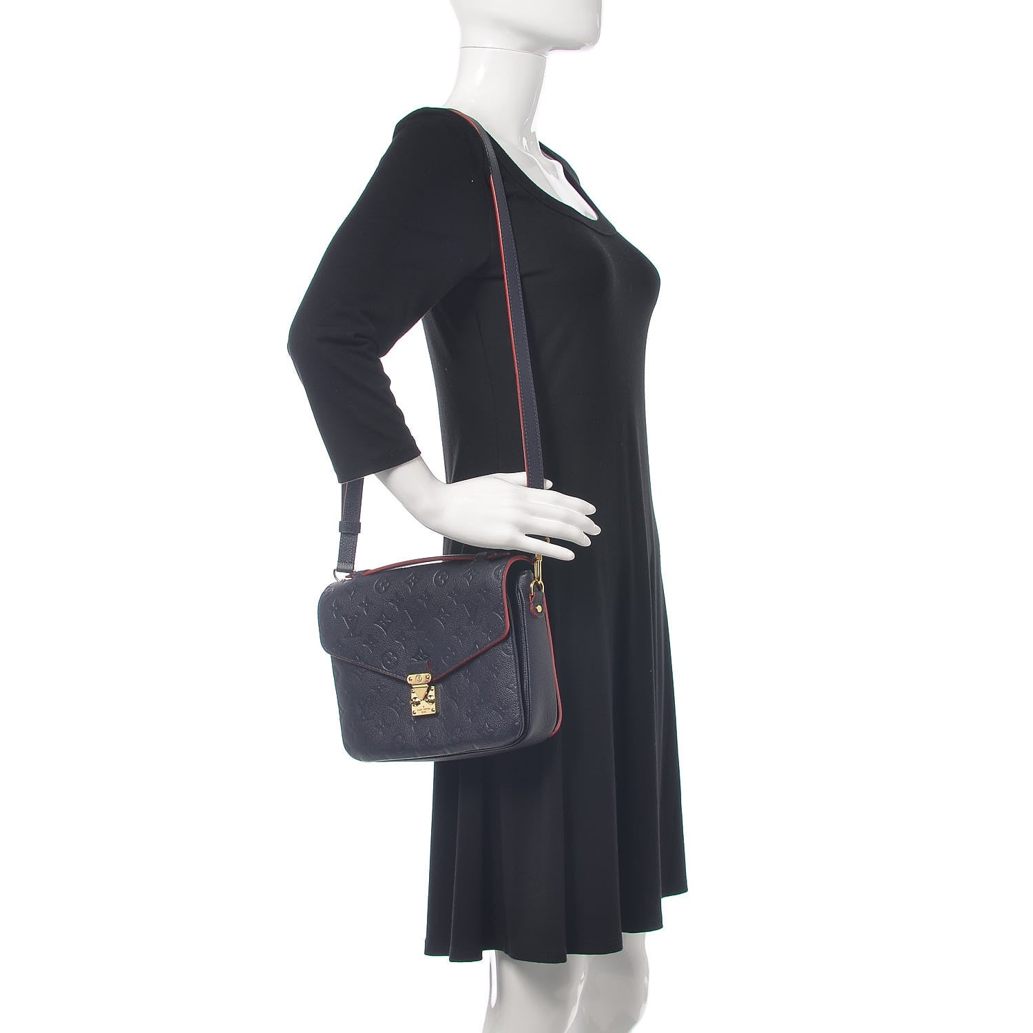 Louis Vuitton Empreinte Pochette Metis Marine Rouge 2 of 9