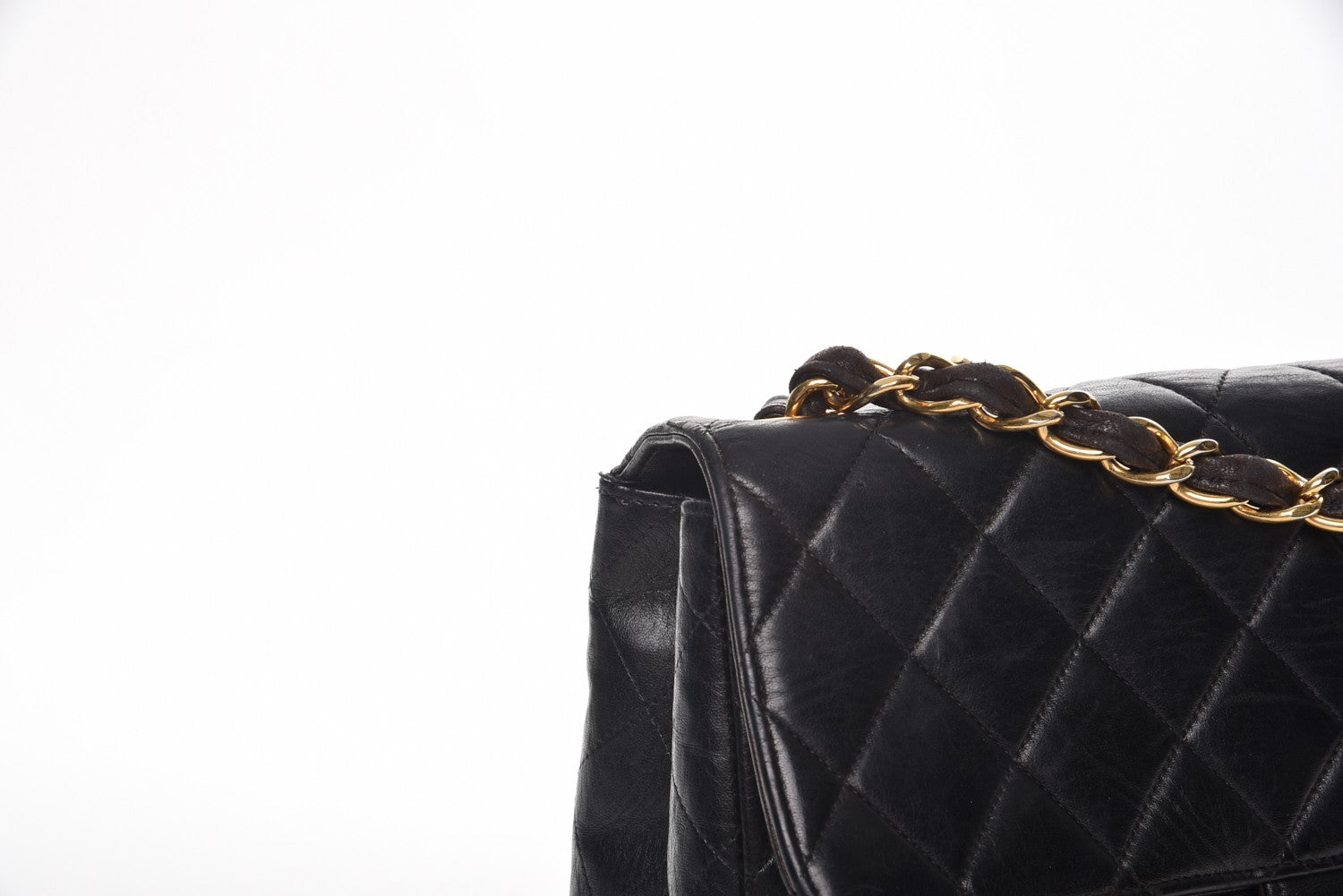 Chanel Lambskin Quilted Jumbo Single Flap Black 12 of 14