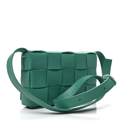 Bottega Veneta Lambskin Maxi Intrecciato Small Cassette Crossbody Bag Mermaid 3 of 8