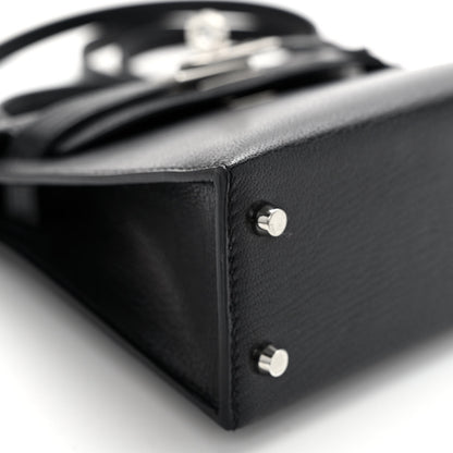 Hermes Chevre Chamkila Mini Kelly Sellier 20 Black 8 of 11