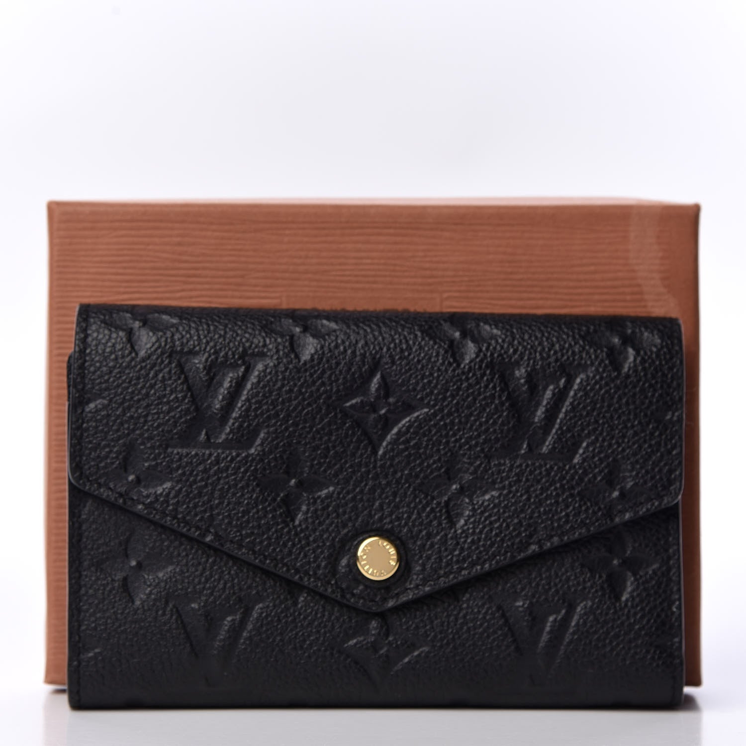 Louis Vuitton Empreinte Compact Curieuse Wallet Black 8 of 8