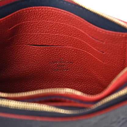 Louis Vuitton Empreinte Double Zip Pochette Marine Rouge 7 of 9