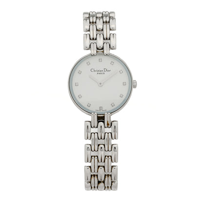 Christian Dior Stainless Steel Diamond 25mm Bagheera Quartz Watch 1 of 4