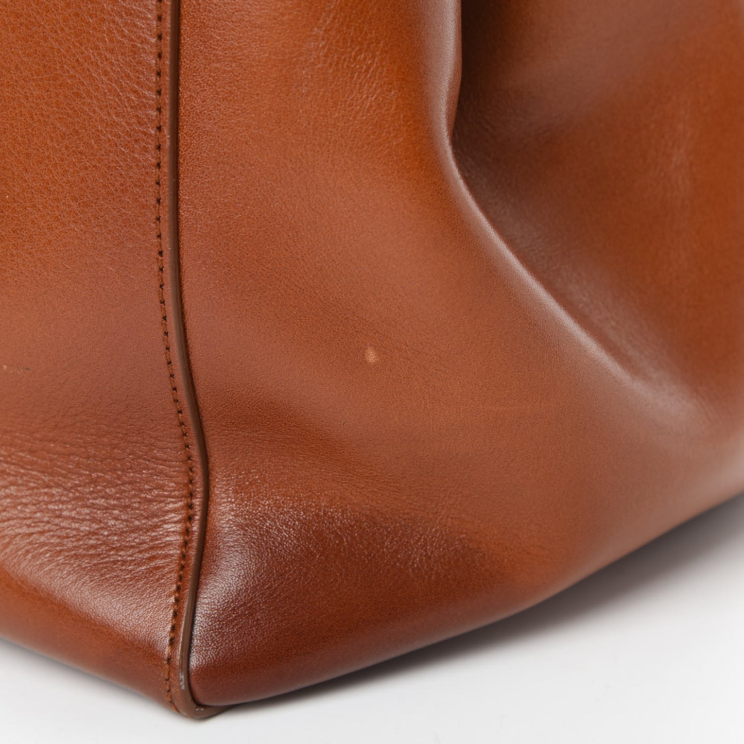 Calfskin Tote Cognac